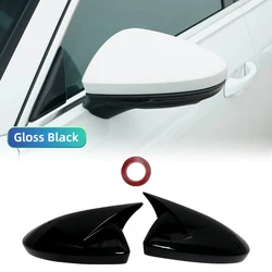 Enhanced Side Wing Mirror Cover - Add - On Rear View Mirror Cap (Gloss Black)