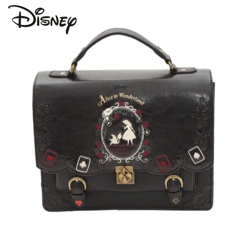 Disney Alice Original New Women's Handbag Luxury Brand Large Capacity Women's Backpack JK Style Cartoon Fashion Lolita Bag