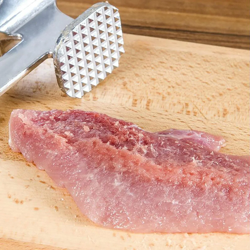 Chef Meat Tenderizer Heavy Duty Hammer Mallet Tool Chicken Beef and Steak Pounder Smooth Textured Surface Soft Grip Handle