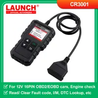 LAUNCH CR3001 V2.0 Creader OBDII EOBD Engine Check Clear Fault code Auto Diagnostic Tool DIY OBD Scanner Lifetime free pk ELM327 1