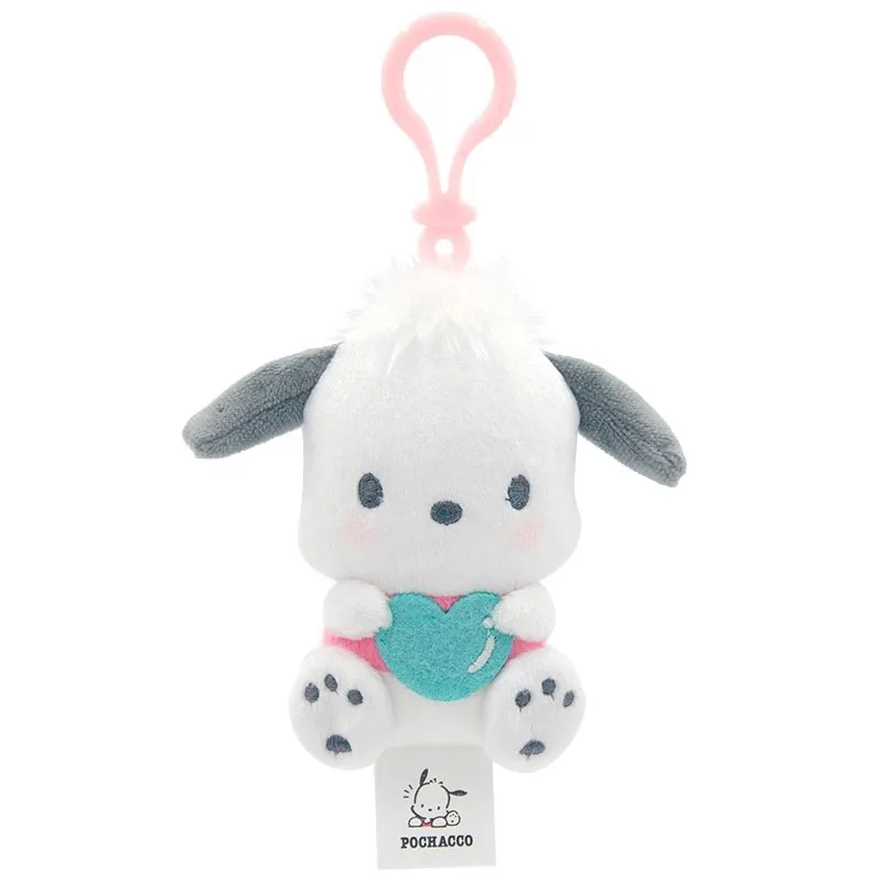 Key Chain Sanrio Hello Kitty Kuromi Melody Pachacoo Cinnamoroll Stuffed Toys Pendant Cute Plush Toys Keyring Anime Keychain Birthday Gift