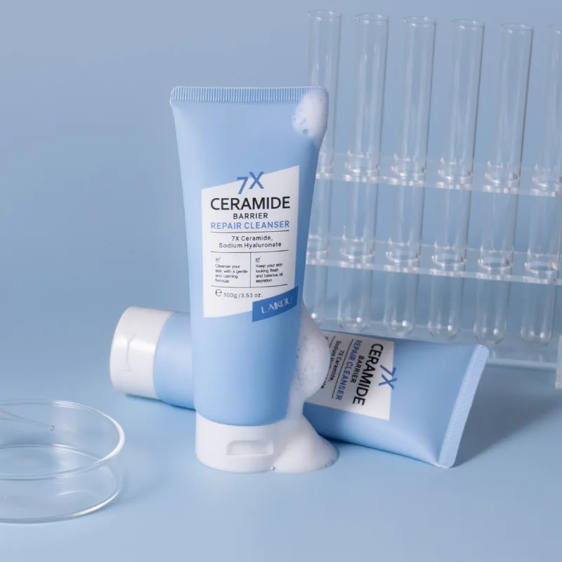 Ceramide-Infused Barrier Repair Facial Cleanser - Deep Cleansing & Hydrating Formula, 100g