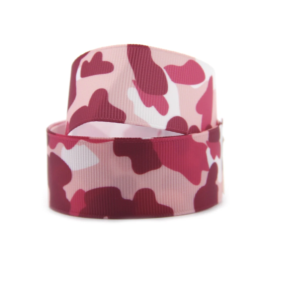 Ribbon Supplies Ribbon Decoration Grosgrain Ribbon Sewing Ribbon 5 Yards Multi Size Camouflage Printed Grosgrain Ribbon for Craft Supplies