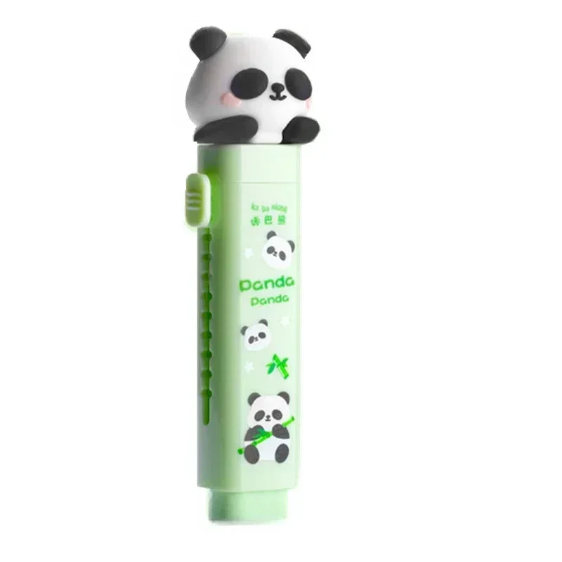 Panda Eraser Pencil Portable Push-pull Cute Stationery Pencil Eraser for Kids Student School Supplies 6