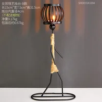 European style personalized creative candle holder Nordic restaurant table decoration bar bar decoration cross-border 6