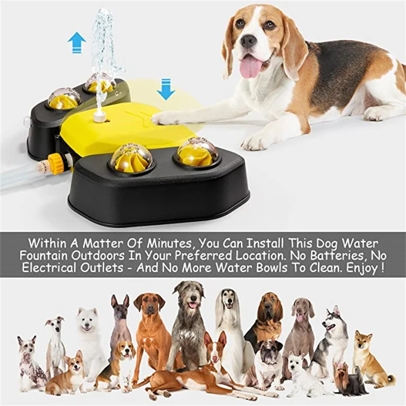 Outdoor Fountain Outdoor Dog Water Fountain Step On Easy