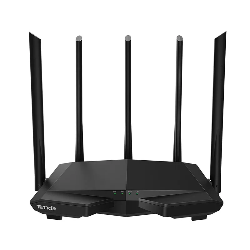 Tenda AC7 להקה כפולה אלחוטי AC1200 נתב Wifi טווח משחזר עם 5 * 6dBi גבוהה רווח אנטנות כיסוי רחב יותר Wi-Fi extender