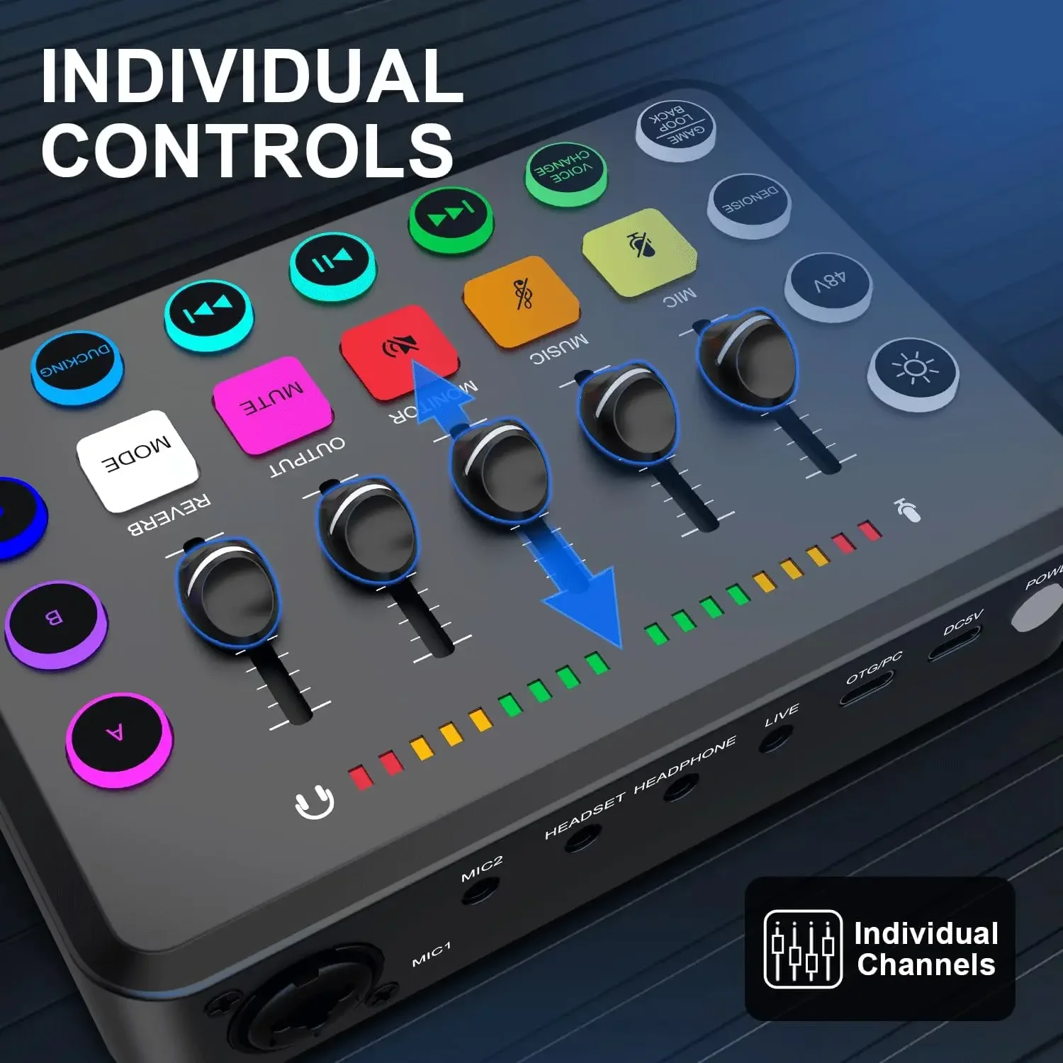 F11 Live Sound Card 5-Channel Mixer Streaming Sound Card Audio Mixer Professional Studio Recording Kit Podcast Accessories Parts audio mixer