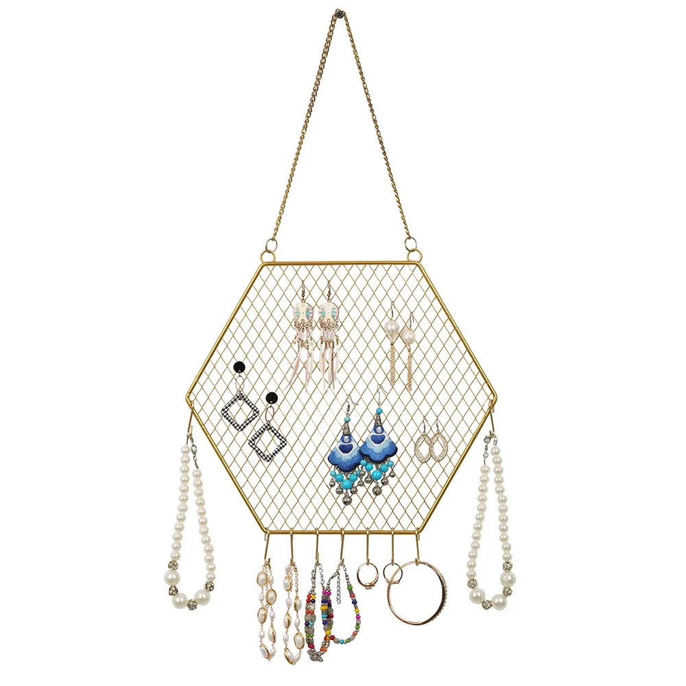 1 Pack Beige Hanging Earrings Organizer, Earring Holder, Holds Up To 300  Pairs, Compact Design, Soft Material, Earring Hanger Earring Display Hanging  Organizer For Women Girls | SHEIN