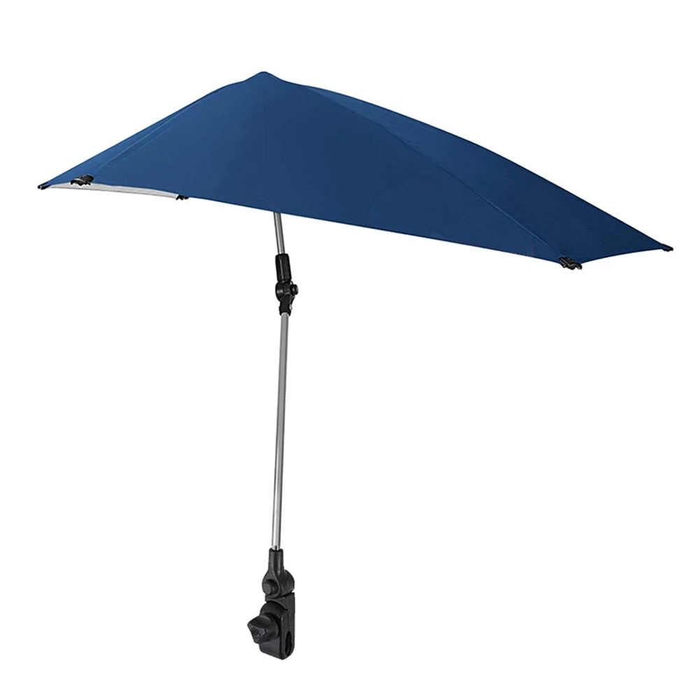 

UPF 50+ Beach Fishing Clamp-On Umbrella Sunshade Protection 120 * 100cm Outdoor Garden Canopy Waterproof UV Protection Awning