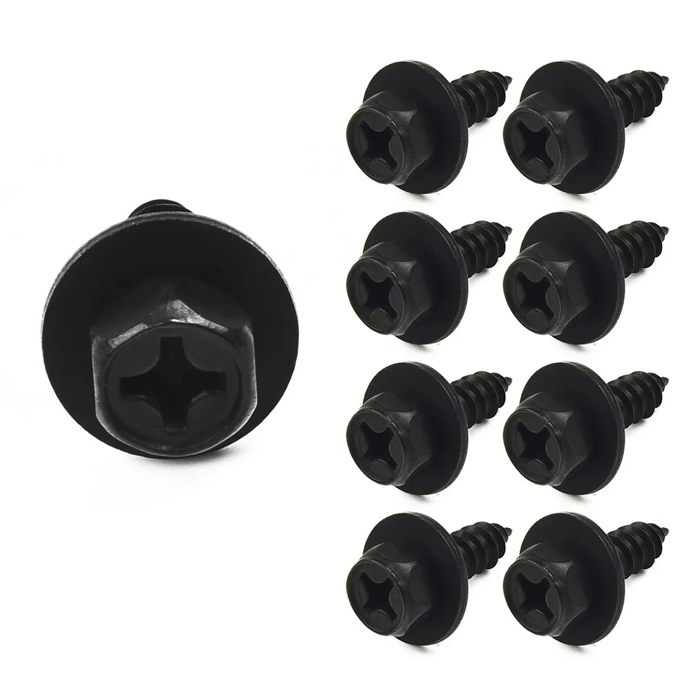 

Fender Bolts Clips 10x Accessories Shield Black Splash Stem Length 17 Mm Bolt Bumper Easy To Install Practical