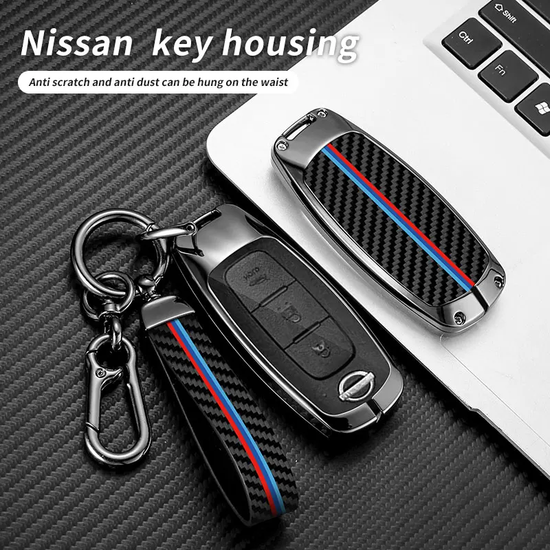 

Zinc Alloy Car Smart Remote Key Fob Case Cover Protector Hoder Shell For Nissan Qashqai Altima 2022 2023 Keychain Accessories