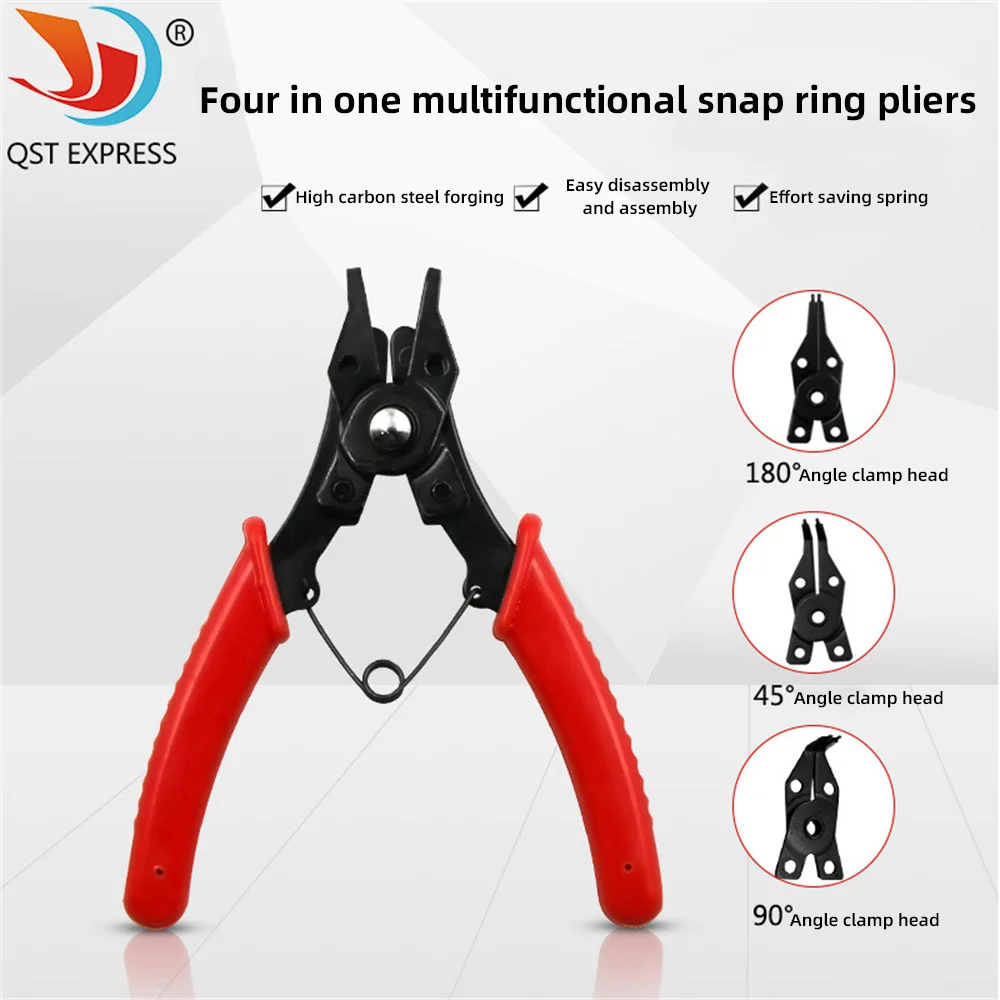 

IN 1 Multifunctional Snap Ring Pliers Multi Tools Multi Crimp Tool Internal External Ring Remover Retaining Circlip Pliers