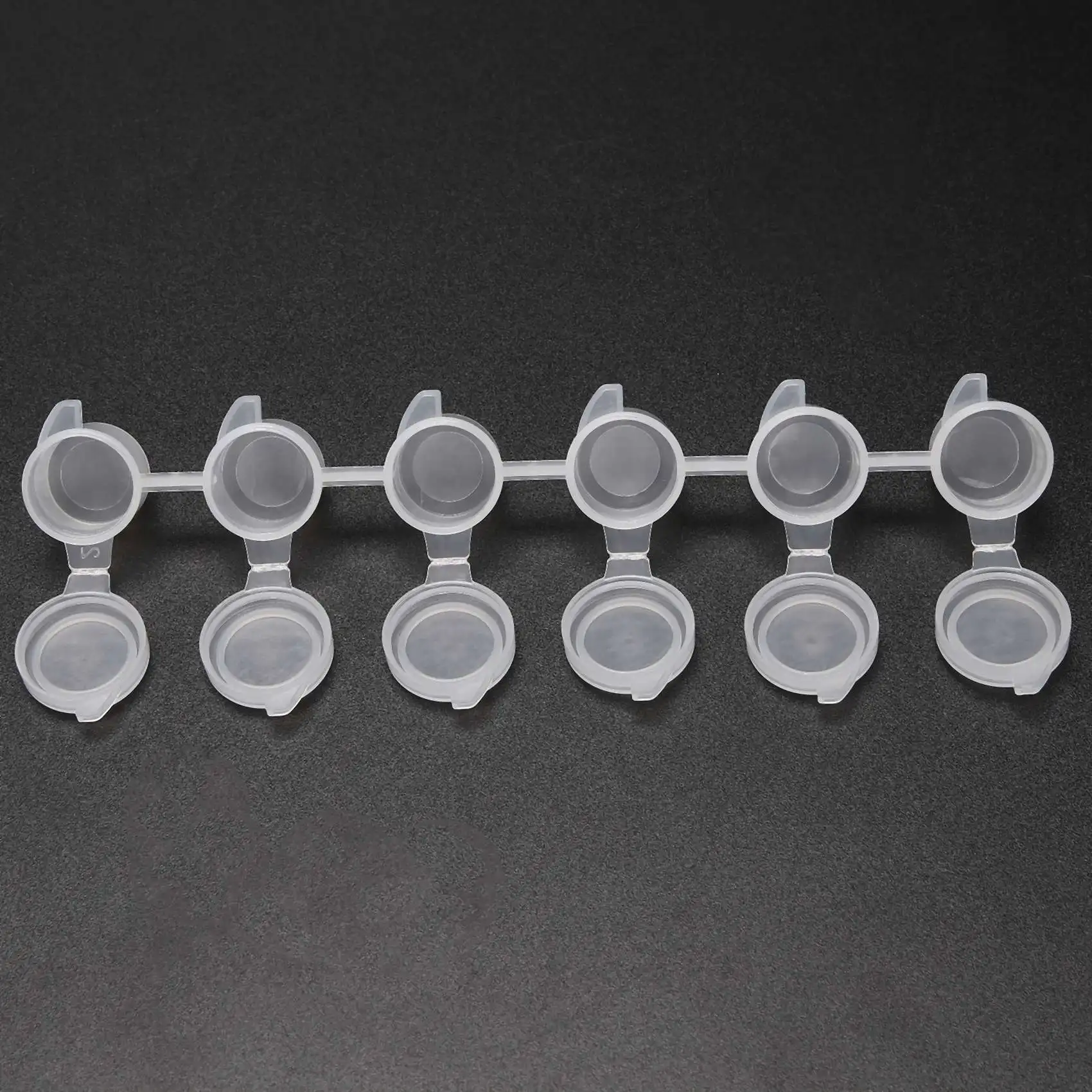 강력 추천-30개입 180개 페인트 용기 스트립 3ml 미니 페인트 용기 빈 페인트 컵 공예용 플라스틱 보관 용기