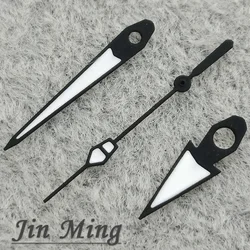 Premium Luminous Watch Hands in Green, Black, and Silver (Black)