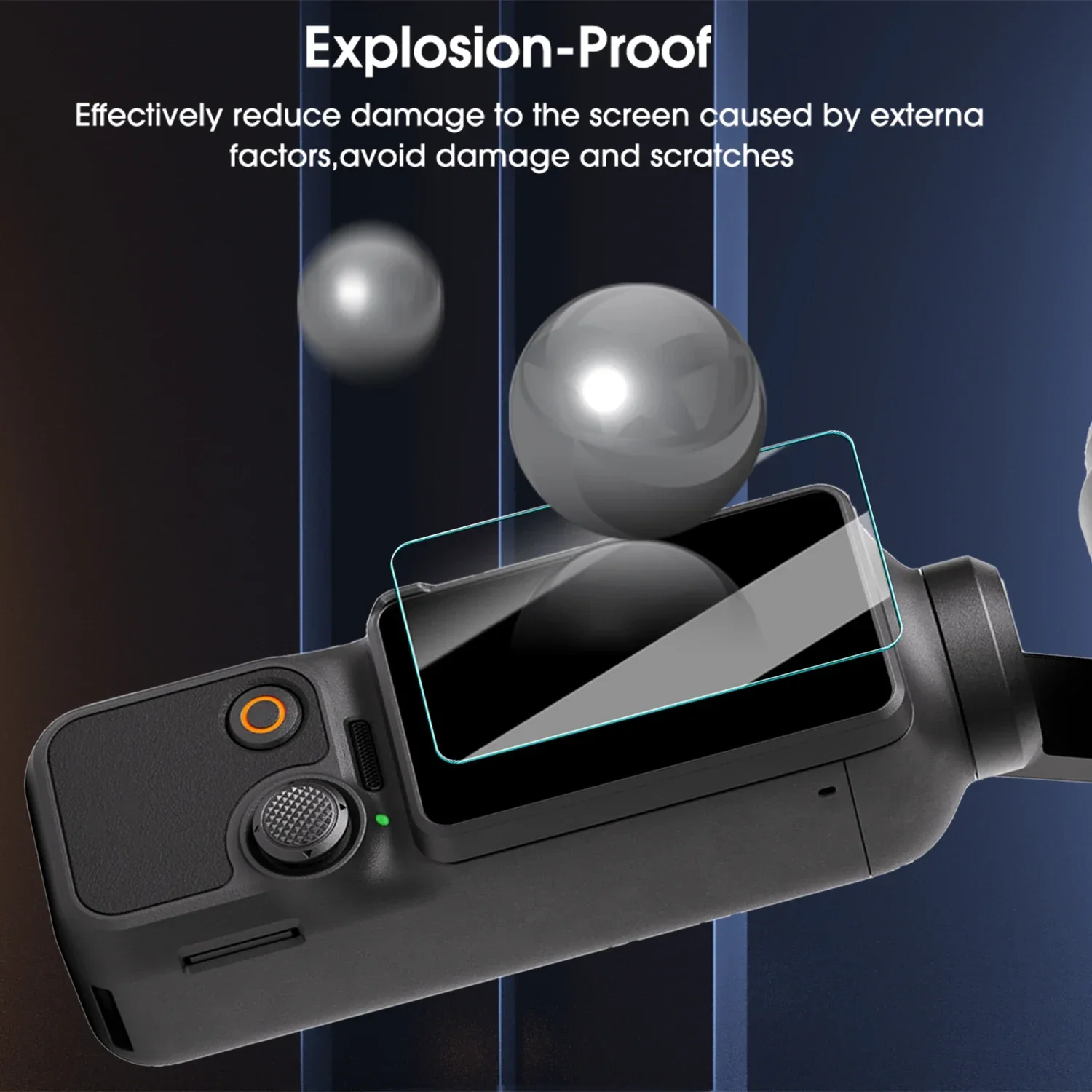 Gimbal Camera Lens Tempered Glass for DJI Pocket3 Hard Clear Anti-Scrach Coverage Films Screen Protector For DJI Osmo Pocket 3