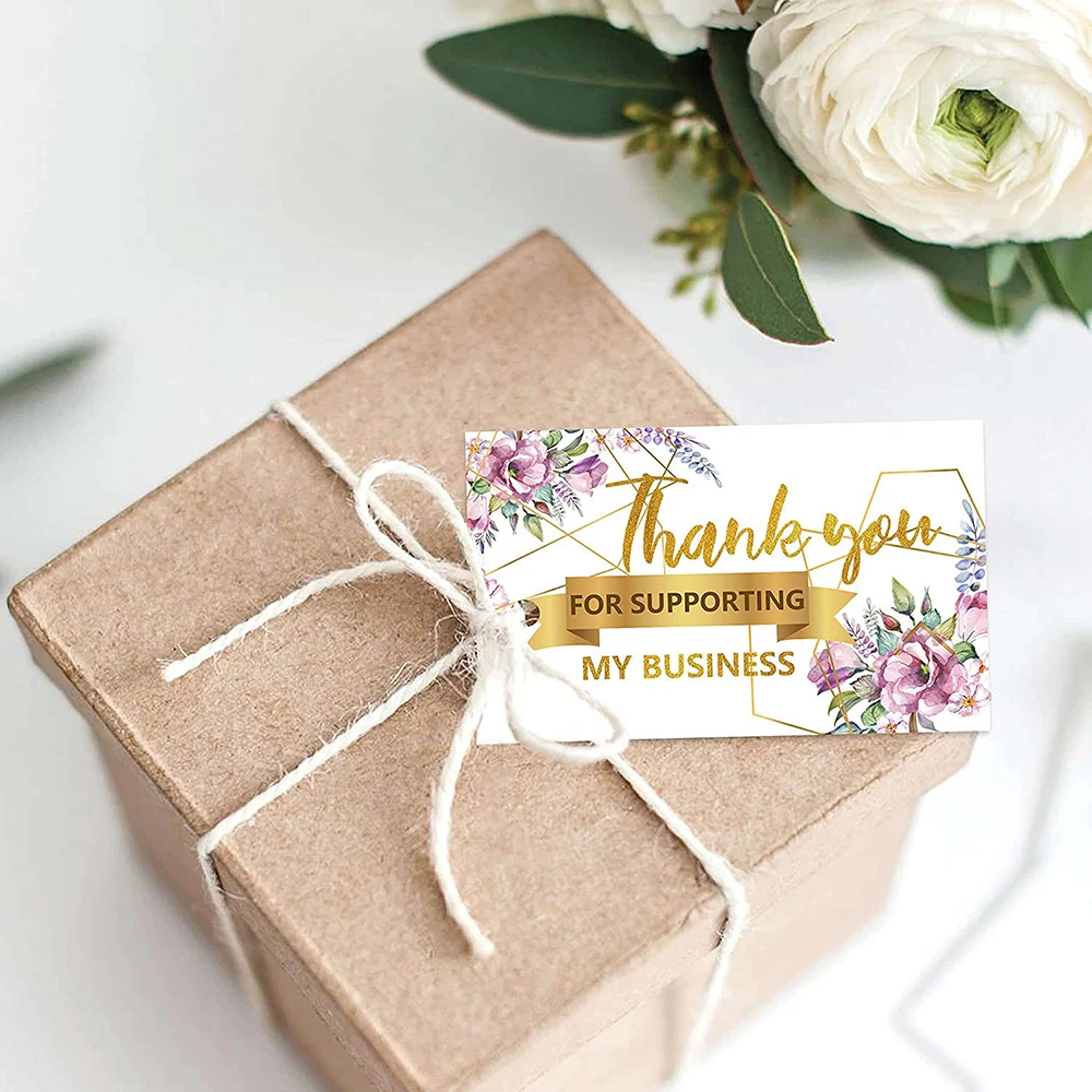 Gift Presentation Cards Flowers Branches Thank You Wedding Gifts X098