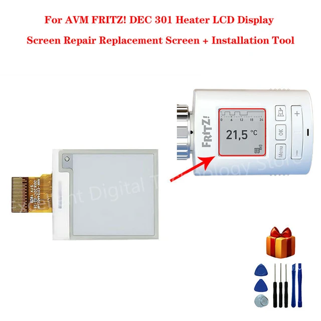 For AVM FRITZ! DECT 301 LCD Radiator Controller Thermostat Display Screen  Replacement and Maintenance