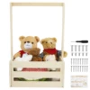 Wood Baby Storage Crate Hamper with Handle Practical Baby Basket Closet Multipurpose Baby Crate Basket Baby Shower Crate Closet 1