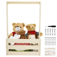 Wood Baby Storage Crate Hamper with Handle Practical Baby Basket Closet Multipurpose Baby Crate Basket Baby Shower Crate Closet 1