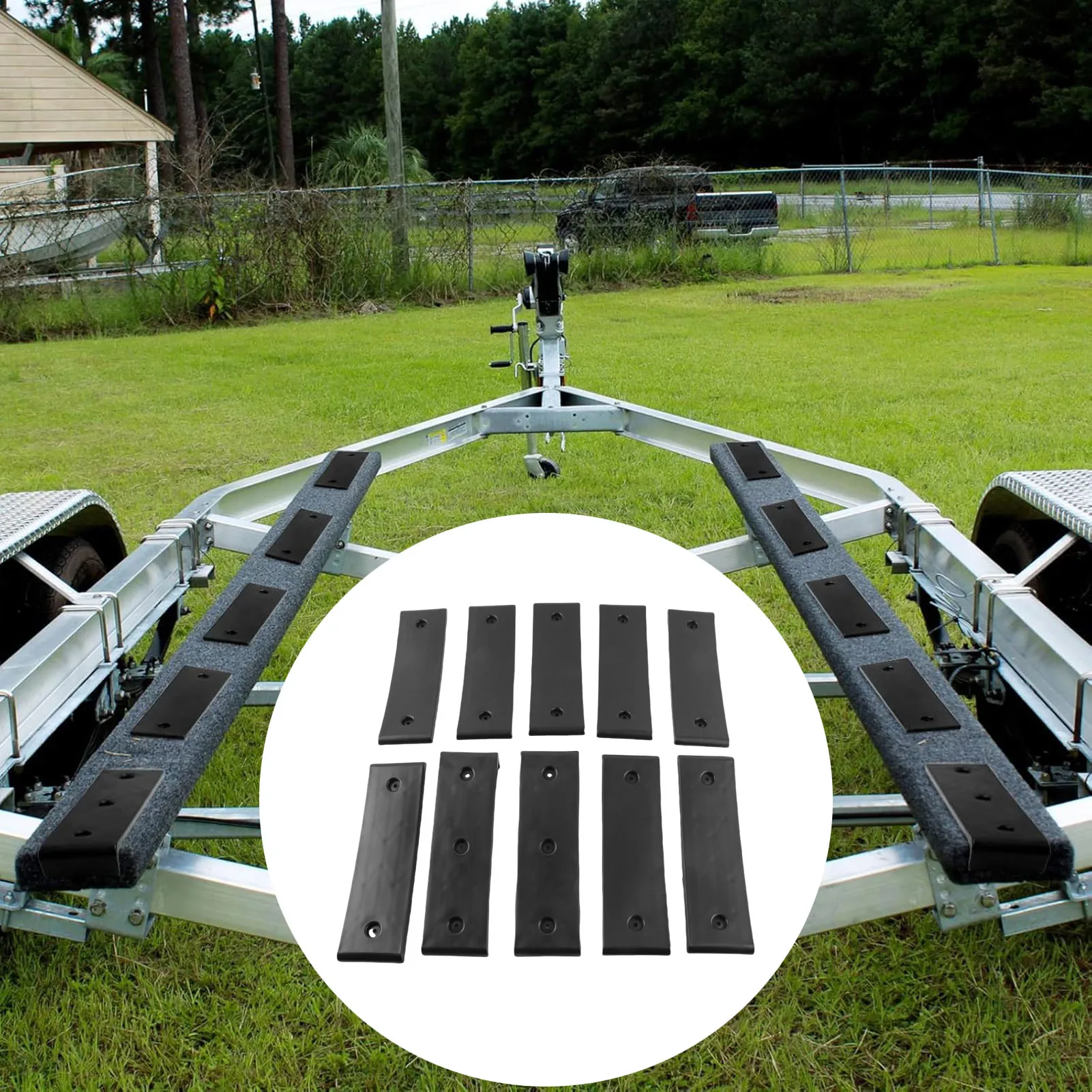 Boat Trailer Bunk Slide Pad Reduce Friction Easier Launching Loading Heavy Duty Boat Trailer Bunk Slicks for Any Bunk Trailers