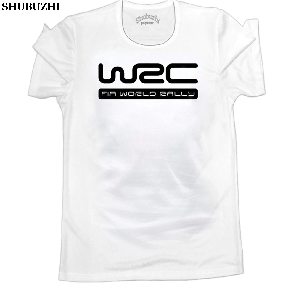 T-Shirt Personalizzata Con Scollo A O In Cotone T-Shirt Da Uomo Con Stampa Logo Wrc Maglietta Fia World Rally Championship