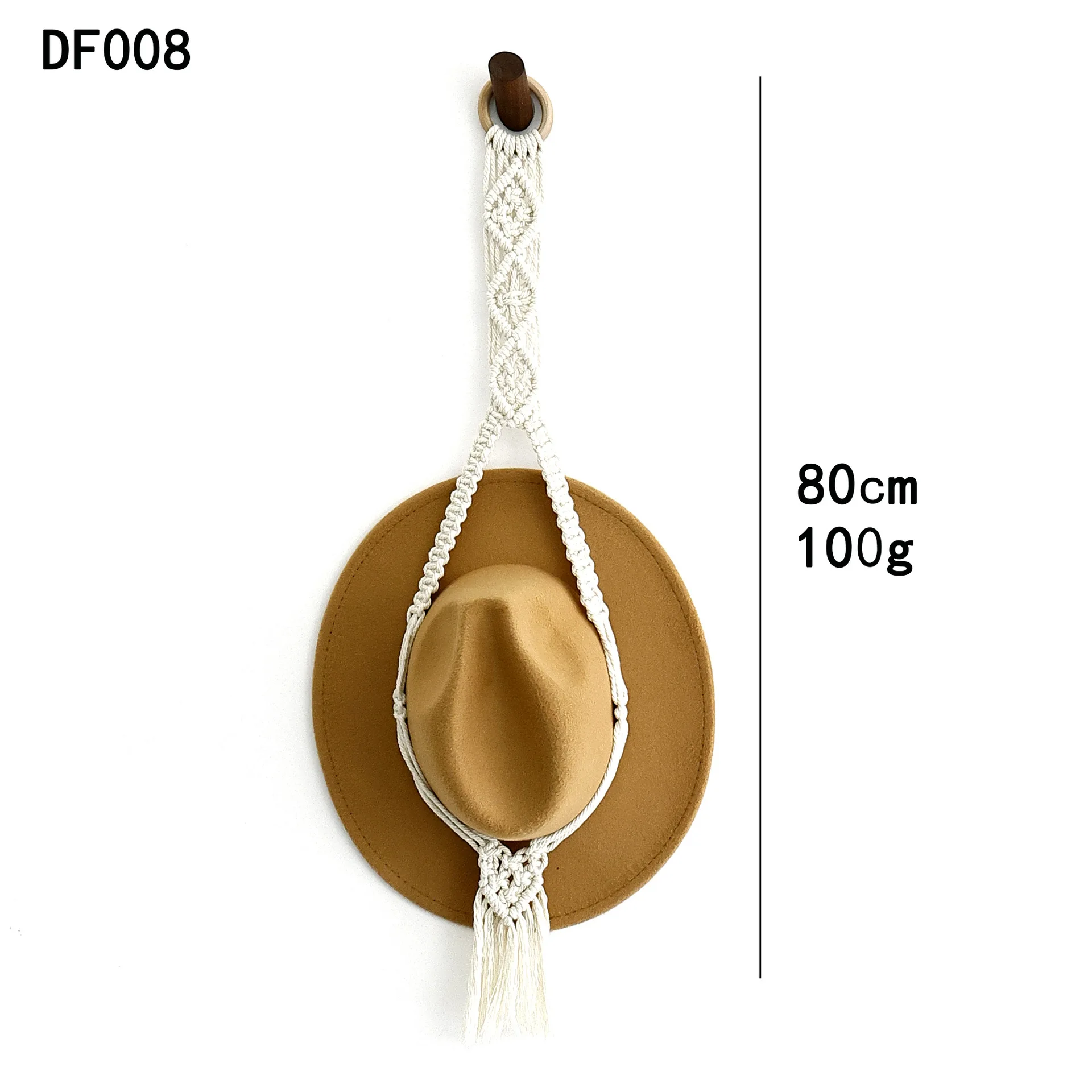 Hand-woven Boho Hat Hangers for Wall Decor Macrame Women Hat Rack