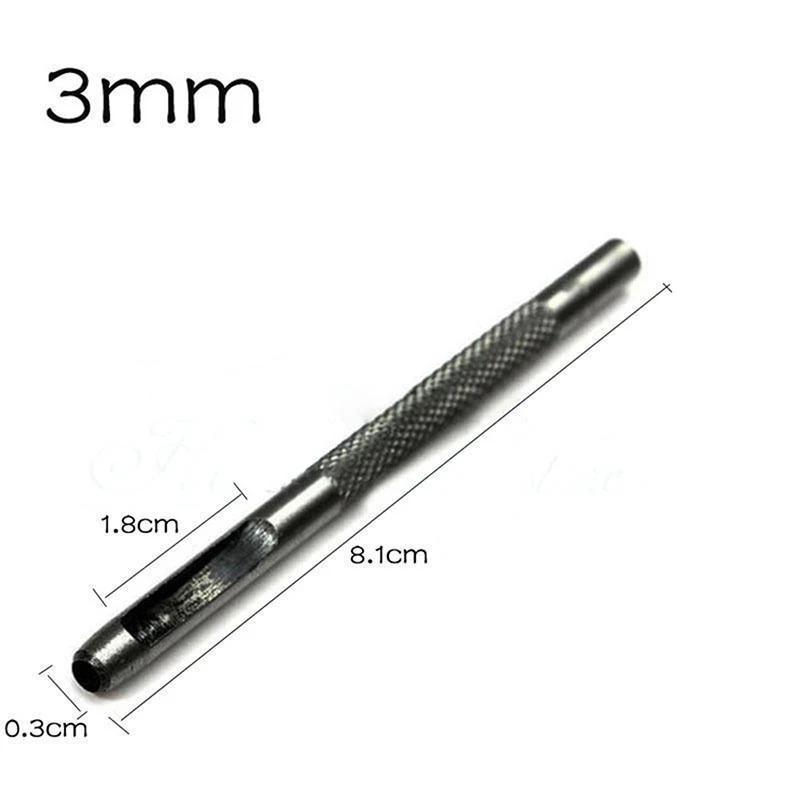 Description Picture 4 of item3/4/5/6/7mm Leather Craft Round Hole Punch Metal Leather Punch for Leather Craft Belt Bag Clothing Leathercraft DIY Accessories