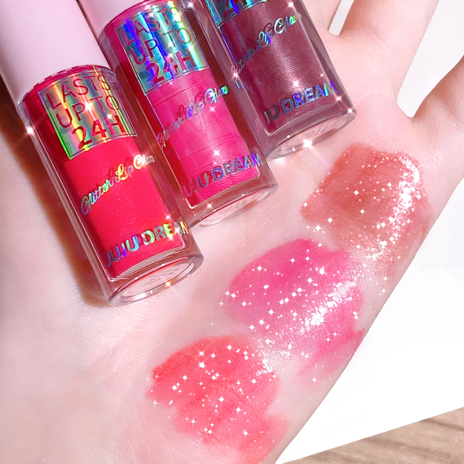 Long-lasting Glitter Lip Glaze Waterproof Liquid Lipstick Lip Tint_voghion.com
