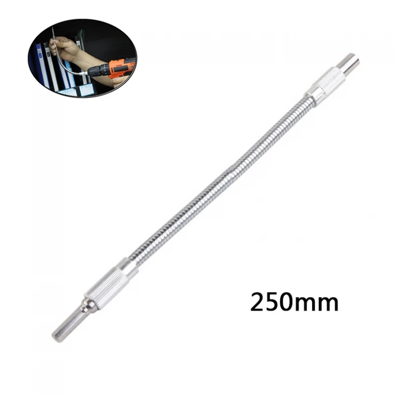 2 50mm Flexible Impact Extension Drill Bit Holder Flex- Shaft Impact Driver Quick Change Hex Shank for Power Drill Screwdriver