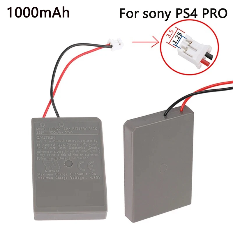 Ps4 Pro 1000Mah Per Sony Ps4 Pro Slim Lip1522 Dualshock 4 V1 V2 Controller Wireless Playstation Gamepad Batteria Ricaricabile