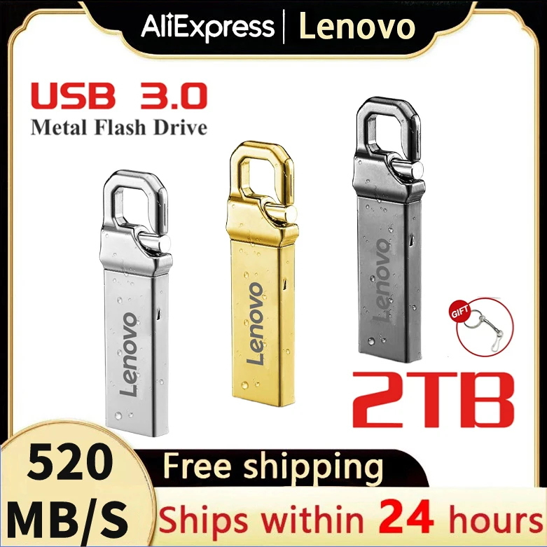 Lenovo Usb Flash Pen Drive 2Tb 1Tb Pendrive Flash Memory Stick Impermeabile Usb Storage Dispositivi Usb Chiavetta Usb Per Accessori Ps5