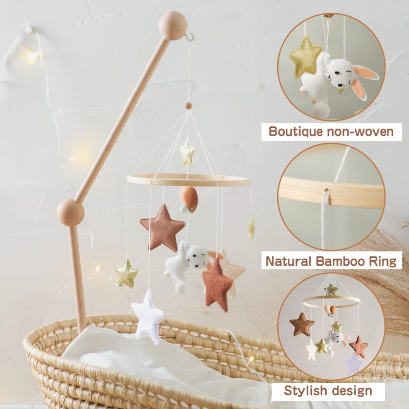 Baby Rattles Toys 0-12 Months Musical Newborn Cute Whale Animal Crib Bed Bell Mobile Toddler Rattles Carousel For Cots Kids Gift