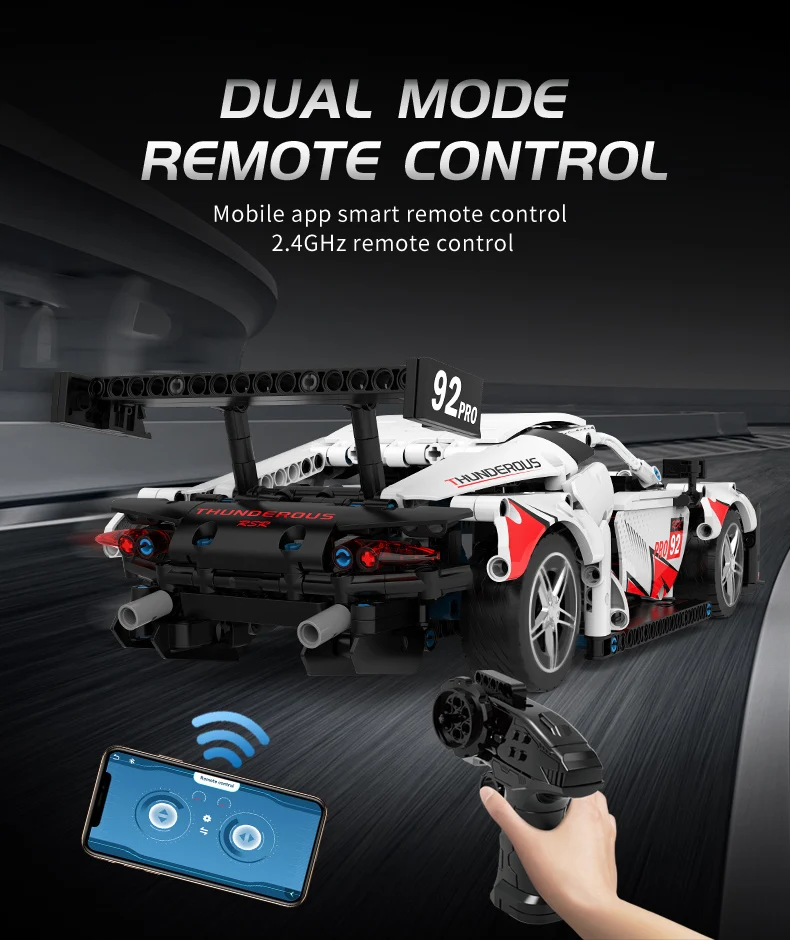 Technical Car App Remote Control K96122 Moter Power Building Blocks Bricks Super Racing Car Sets Toys For Boys Kids Gift Moc Set