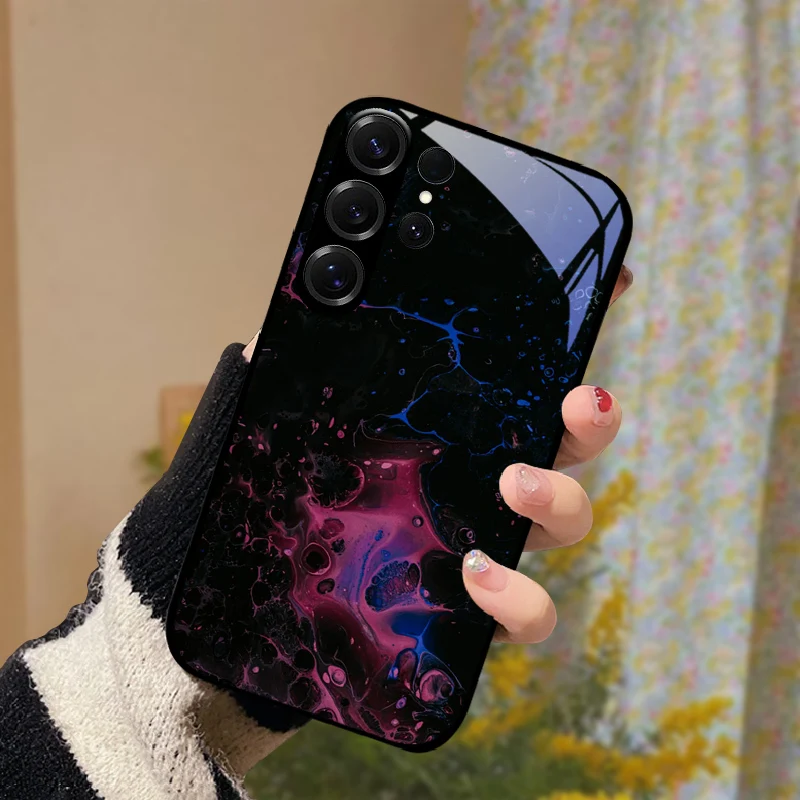 Premium Tempered Glass Phone Case - Ultra-Durable Hard PC Protective Cover