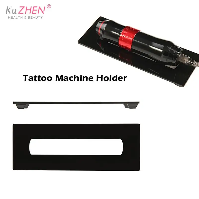 

Acrylic Tattoo Machine Holder Stand Rack Rest Support Organizer Makeup Eyebrow Pen tray frame Holder Tattoo Accessories 1PCS
