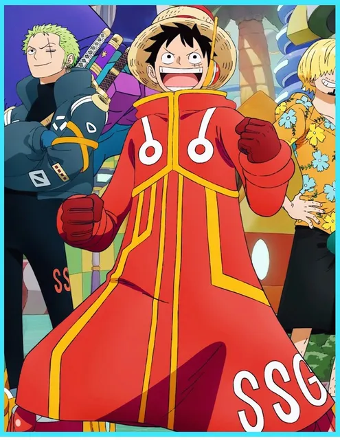 One Piece Monkey D. Luffy Coscosplay Egg Head Island Jacket Gloves Anime  Figure Clothing New Cos Clothing - AliExpress