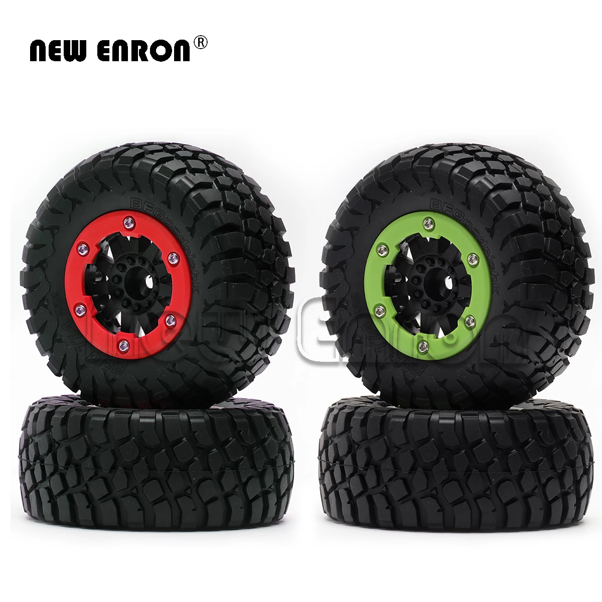 Rc 4pc Alloy Beadlock Plastic Wheel Rim 