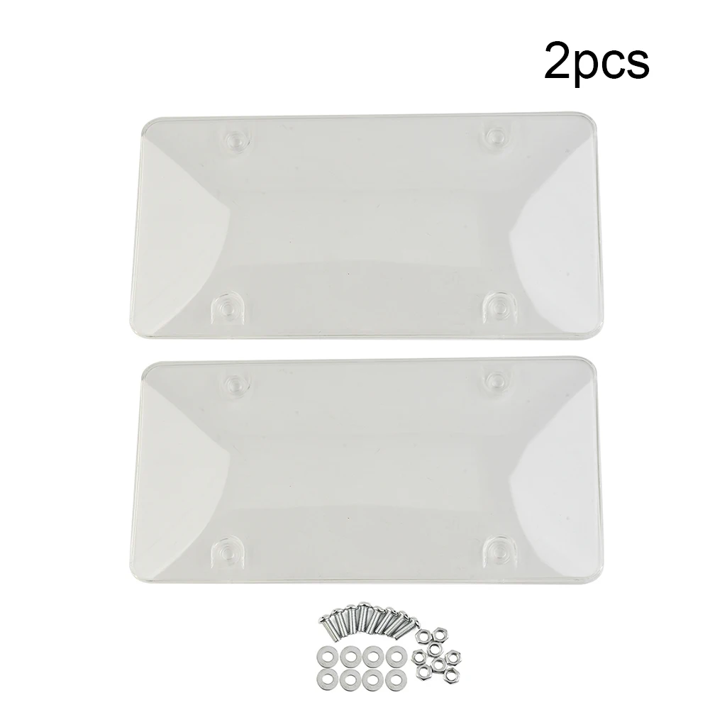 2X License Plate Cover Reflective Anti Speed Red Light Toll Camera Stopper License Plate Cover High Quality Exterior Car Parts