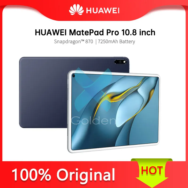 

HUAWEI MatePad Pro 10.8 inch 2021 WIFI Tablet PC HarmonyOS 2 Snapdragon 870 Octa Core 7250mAh Bluetooth 5.1 No Google