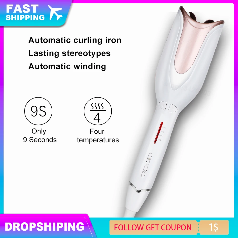 

New Curling Iron Air Infrared Heating Rotating Stick Portable Automatic Machine Hurt Hair Curler