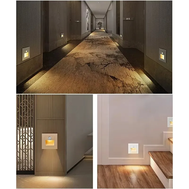 3W LED Wall Lamp Intelligent Induction Stair Lighting