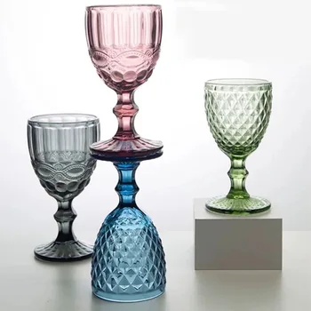 Vintage Colored Glass Set 1