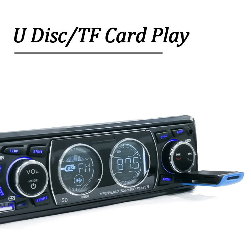 Car Radio 1din Stereo MP3 Player Audio Bluetooth FM Receiver Dual USB Support AU