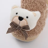 Winter Baby Shoes Boys Girls Booties Warm Cartoon Animal Toddler Cotton Walking Shoes Infant Soft Anti-slip Newborn Crib Shoes 3