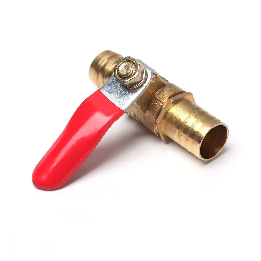 1Pc Ball Valve Professional Water/Air Gas Fuel Line Shut-off Ball Valve Pipe Fittings Thread Connector For Hose
