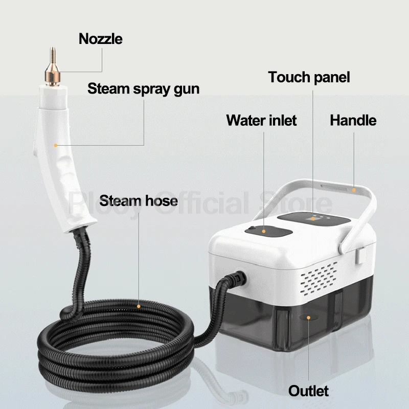 1500W 110/220V Hand-held High Temperature Steam Cleaner Portable Disinfection Home Appliances Cleaning Tools for Car Home Clean 6