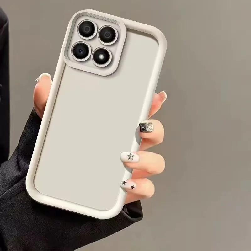 Silicone Camera Lens Protective Back Cover - Solid Color