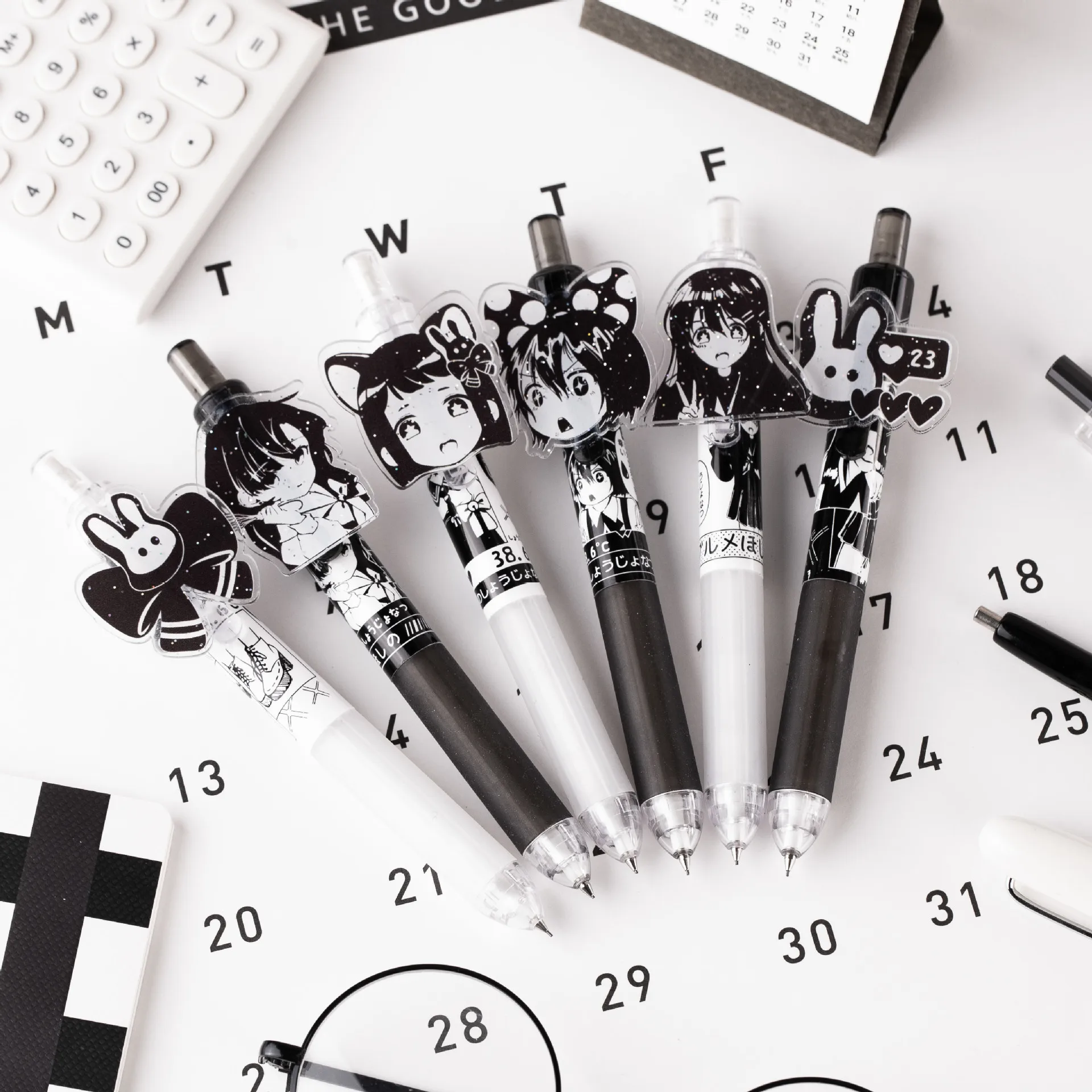 32 Pcs/lot 0.5 Mm Creative Comic Girls Bunny Cartoon Mechanical Pencil