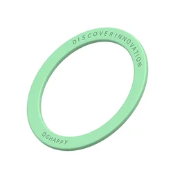 Magnetic Ring Sheet for Smartphone Cases - Universal Metal Plate for Enhanced Grip and Stability (Green)